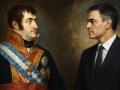 Fernando VII y Pedro Sánchez