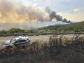 Incendio declarado en La Tejera, municipio de Hermisende, en Zamora