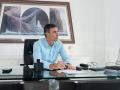 El jefe del Ejecutivo, Pedro Sánchez, este lunes en La Mareta durante reunión telemática sobre Ceuta