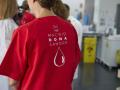 Una enfermera en las instalaciones del Centro de Transfusión de la Comunidad de Madrid