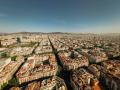 Vista aérea del distrito del Eixample, en Barcelona