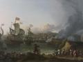 Combate entre barcos españoles y británicos en la Guerra de Sucesión