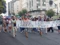 Protesta de los vecinos de Labañou de La Coruña contra la alcaldesa Inés Rey