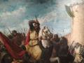 Detalle de 'La herida de Jaime I en la conquista de Valencia', por Salvador Martínez (1868)