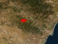 Imagen de FIRMS de la NASA, el servicio que registra los incendios