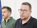 El secretario de Educación del PSOECyL, Javier García, y el portavoz adjunto en Cortes Iñaki García