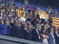 Imagen del palco del Camp Nou este jueves