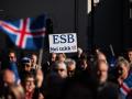 Partidarios del rechazo al ingreso de Islandia a la UE en Reikiavik