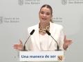 La presidenta Prohens, este viernes en su comparecencia extraordinaria