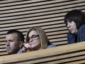 Imagen de archivo de Vicent Mompó y Diana Morant en las Cortes Valencianas, con Pilar Bernabé en medio