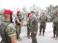 El Jefe de Estado Mayor de la Defensa (JEMAD), almirante general Teodoro López Calderón, saluda a militares destinados en Ceuta