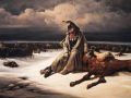 'Retirada de Rusia', por Bernard-Edouard Swebach (1838)