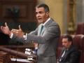 Sánchez, durante una intervención en el Congreso de los Diputados