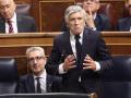 El ministro del Interior, Fernando Grande-Marlaska, interviene durante una sesión plenaria en el Congreso de los Diputados