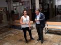 La directora del Colegio Público de Educación Especial Virgen de la Esperanza y Miguel Ruiz Madruga