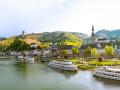 Puerto de cruceros fluviales en Cochem (Alemania)