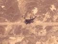 Vista satelital de una instalación del sistema de oleoductos de Arabia Saudí