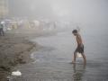 Asentamientos en la playa del Trampolín, en Ceuta