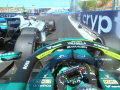 El toque entre Sainz y Alonso en el Gran Premio de España