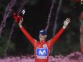 Enric Mas celebra la victoria final en la Vuelta a España