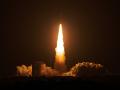 Un cohete Vega-C que transporta los satélites europeos FLEX y Sentinel-3C