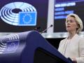 La presidenta de la Comisión Europea, Ursula Von der Leyen, durante el discurso sobre el Estado de la Unión que se está celebrando en Estrasburgo