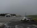 Un avión de la compañía Air Europa, a su llegada al Aeropuerto de Alvedro