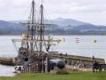 El Galeón atracado en el puerto de Wicklow