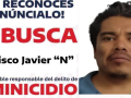 Cartel relativo a la búsqueda del presunto asesino