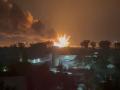 Captura del vídeo del ataque a la refinería de petróleo de Yaroslavl en Rusia