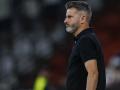 Iván Ania, serio en su área técnica en Albacete