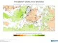 Anomalía semanal de precipitación