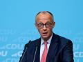German Chancellor Friedrich Merz delivers his speech during a campaign event for conservative Christian Democratic Union (CDU) party's lead candidate for the Berlin state election at the CDU headquarters in Berlin, on September 17, 2026. Berlin's State elections take place on September 20, 2026. (Photo by John MACDOUGALL / AFP)