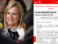 La delegada del Gobierno en la Comunidad Valenciana, Pilar Bernabé, y su currículum en la web del PSOE