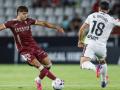 Eder García en el duelo ante el Albacete