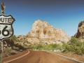 Señal de tráfico de la Ruta 66 en Utah (Estados Unidos)