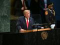El presidente estadounidense Donald Trump se dirige a la 81.ª Asamblea General de las Naciones Unidas en la sede de la ONU en Nueva York