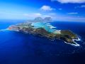 Vista aérea de la isla de Lord Howe, en Nueva Gales del Sur (Australia)