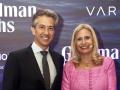 Juan Santamaría Cases, consejero delegado de ACS, y Lola Solana, presidenta del Instituto Español de Analistas