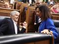 El ministro del Interior, Fernando Grande-Marlaska, y la ministra de Defensa, Margarita Robles, en el Congreso de los Diputados