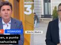 Jesús Cintora y Patxi López, durante su conexión en Mañaneros 360