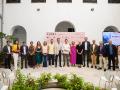 Autoridades en la presentación de Flora 2026 en el Palacio de Orive