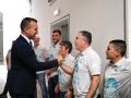Imagen tomada este jueves de Vicent Mompó en la presentación de 'Pilota al Poble'