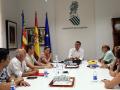 Imagen tomada este viernes de Vicent Mompó durante su reunión con Avetid
