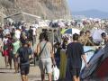 Vista de la playa del Trampolín de Ceuta el pasado miércoles