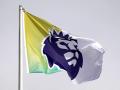 Bandera con el logo de la Premier League