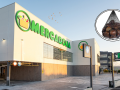 Imagen de un supermercado de Mercadona y una de las mallas de castañas ya a la venta