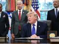 Donald Trump, presidente de los Estados Unidos, en el Despacho Oval