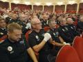 Algunos de los policías locales de Menorca galardonados por el Govern balear.