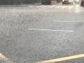 Imagen de la lluvia sobre la ciudad de Valencia